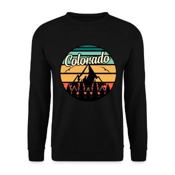 Colorado abenteurer geschenk - Unisex Pullover - Schwarz - Vorne - Alina (178cm) & Michal (187cm)