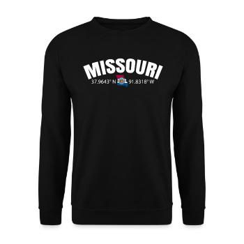 Missouri Proud Home Gift - Unisex Sweatshirt - black - Front - Alina (178cm) & Michal (187cm)