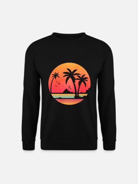 Ocean Wave Geschenkidee Strand - Unisex Pullover - Schwarz