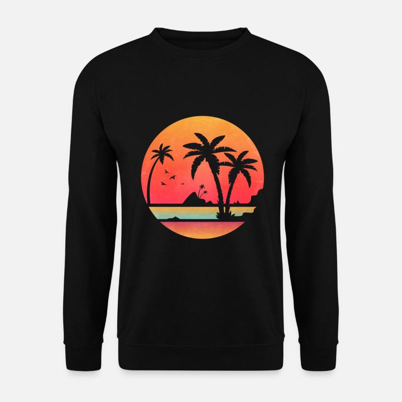 Ocean Wave Geschenkidee Strand - Unisex Pullover - Schwarz