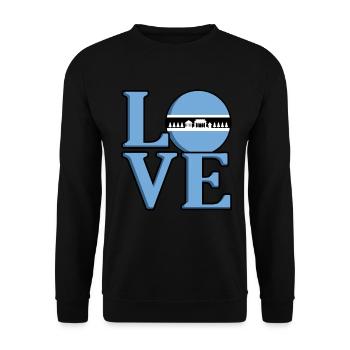 Botswana - Unisex Pullover - Schwarz - Vorne - Alina (178cm) & Michal (187cm)