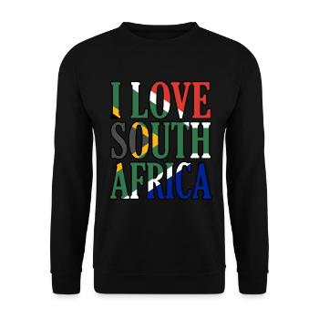 Südafrika - Unisex Pullover - Schwarz - Vorne - Alina (178cm) & Michal (187cm)