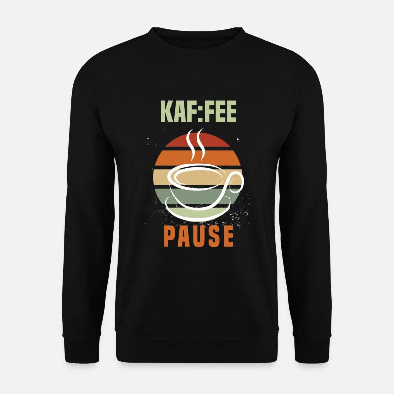 Kaffee Freunde Kaffeetrinker Kaffee trinken - Unisex Pullover - Schwarz