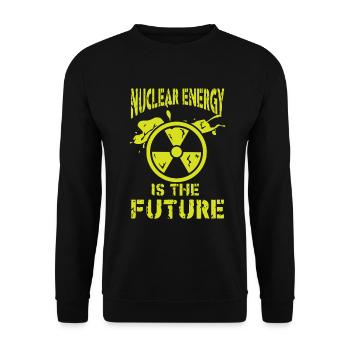 Atomkraftwerk AKW Atomkraft Nuclear Klimawandel - Unisex Pullover - Schwarz - Vorne - Alina (178cm) & Michal (187cm)