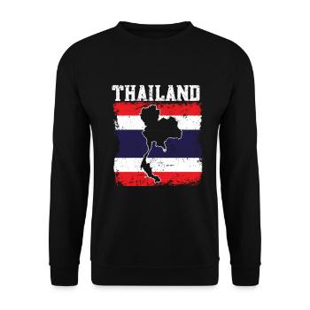 Thailand - Unisex Pullover - Schwarz - Vorne - Alina (178cm) & Michal (187cm)