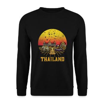 Thailand - Unisex Pullover - Schwarz - Vorne - Alina (178cm) & Michal (187cm)