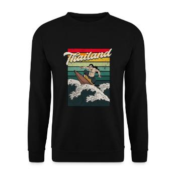 Thailand - Unisex Pullover - Schwarz - Vorne - Alina (178cm) & Michal (187cm)