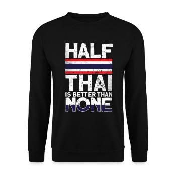 Thailand - Unisex Pullover - Schwarz - Vorne - Alina (178cm) & Michal (187cm)
