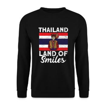 Thailand - Unisex Pullover - Schwarz - Vorne - Alina (178cm) & Michal (187cm)