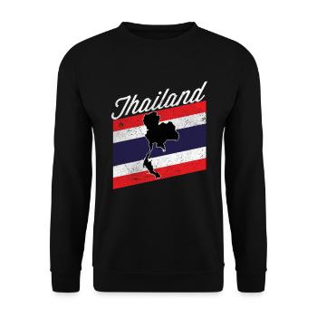 Thailand - Unisex Pullover - Schwarz - Vorne - Alina (178cm) & Michal (187cm)