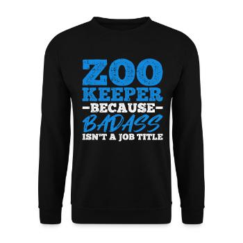 Zoowärter - Unisex Pullover - Schwarz - Vorne - Alina (178cm) & Michal (187cm)