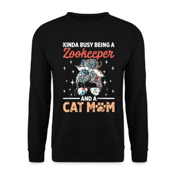 Zoowärter - Unisex Pullover - Schwarz - Vorne - Alina (178cm) & Michal (187cm)