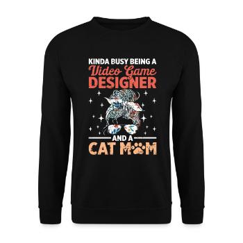 Video Game Designer - Unisex Pullover - Schwarz - Vorne - Alina (178cm) & Michal (187cm)
