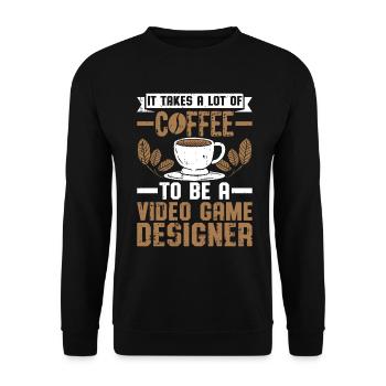 Video Game Designer - Unisex Pullover - Schwarz - Vorne - Alina (178cm) & Michal (187cm)