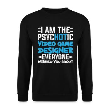 Video Game Designer - Unisex Pullover - Schwarz - Vorne - Alina (178cm) & Michal (187cm)