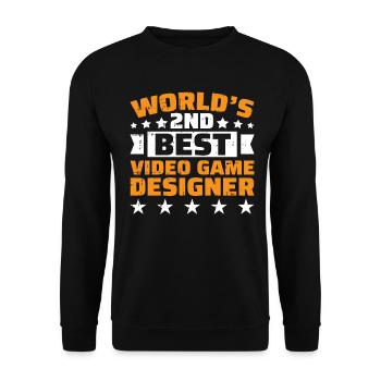 Video Game Designer - Unisex Pullover - Schwarz - Vorne - Alina (178cm) & Michal (187cm)