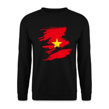 Vietnam - Unisex Pullover - Schwarz - Vorne - Alina (178cm) & Michal (187cm)