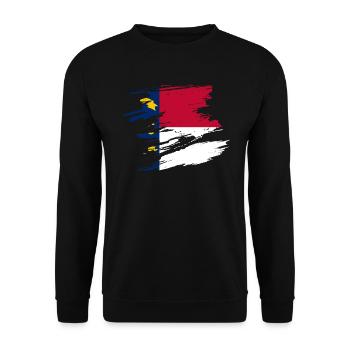 North Carolina home gift - Unisex Sweatshirt - black - Front - Alina (178cm) & Michal (187cm)