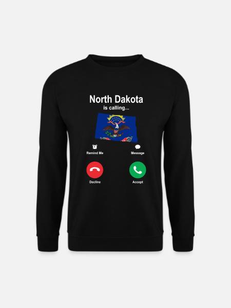 Travel North Dakota Gift - Unisex Sweatshirt - black