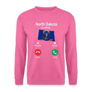 Voyage Dakota du Nord Cadeau - Sweat-shirt Unisexe - rose - Devant