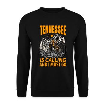 Tennessee adventure gift - Unisex Sweatshirt - black - Front - Alina (178cm) & Michal (187cm)
