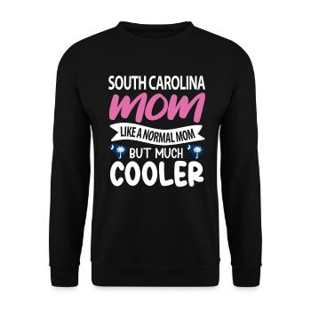 South Carolina mama gift - Unisex Sweatshirt - black - Front - Alina (178cm) & Michal (187cm)
