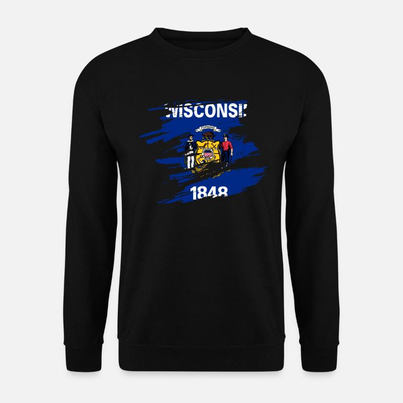 Wisconsin haus geschenk - Unisex Pullover - Schwarz