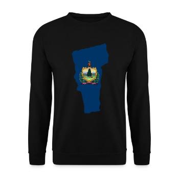 Vermont house gift - Unisex Sweatshirt - black - Front - Alina (178cm) & Michal (187cm)