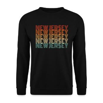 Cadeau pour les résidents du New Jersey - Sweat-shirt Unisexe - noir - Devant - Alina (178cm) & Michal (187cm)