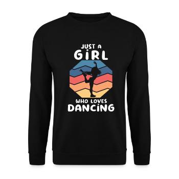 Dancing Dancer Tanzverein Tanzclub - Unisex Sweatshirt - black - Front - Alina (178cm) & Michal (187cm)
