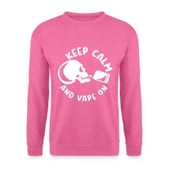 E-Zigarette E-Shisha Dampf Liquid - Unisex Pullover - Pink - Vorne
