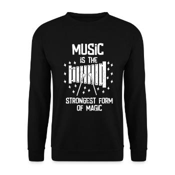 Musik Musiker Musikband Musikverein Instrument - Unisex Pullover - Schwarz - Vorne - Alina (178cm) & Michal (187cm)