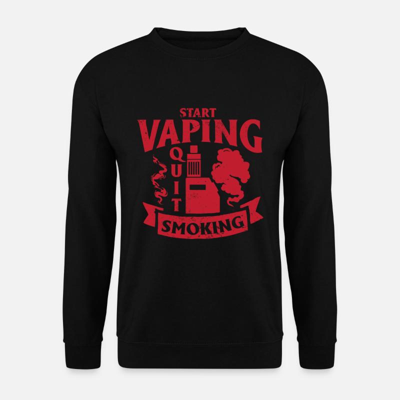 E-Zigarette E-Shisha Dampf Liquid - Unisex Pullover - Schwarz