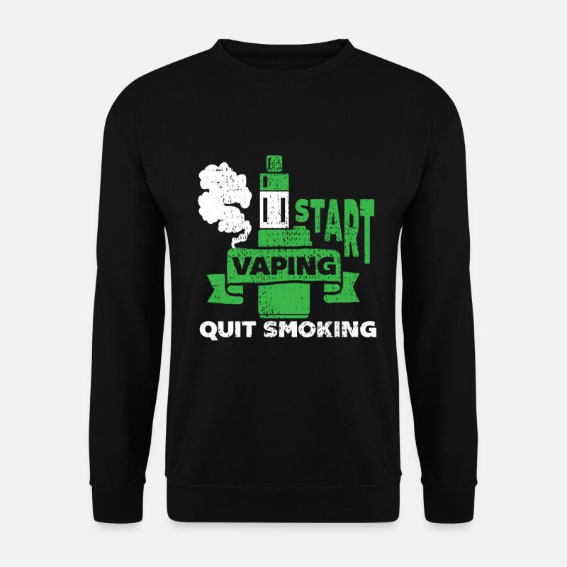 E-Cigarette E-Shisha Vapor Liquide - Sweat-shirt Unisexe - noir