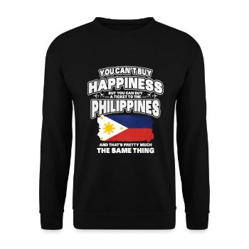Philippinen - Unisex Pullover - Schwarz - Vorne - Alina (178cm) & Michal (187cm)