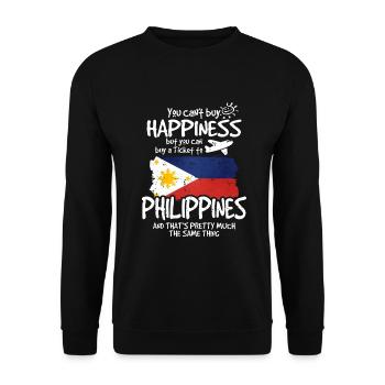 Philippinen - Unisex Pullover - Schwarz - Vorne - Alina (178cm) & Michal (187cm)