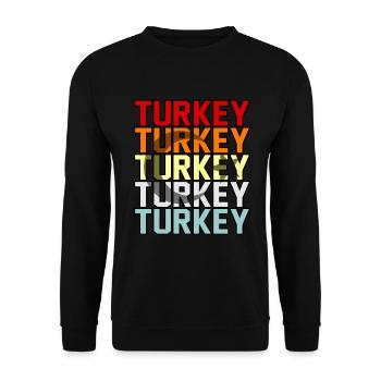 Türkei - Unisex Pullover - Schwarz - Vorne - Alina (178cm) & Michal (187cm)