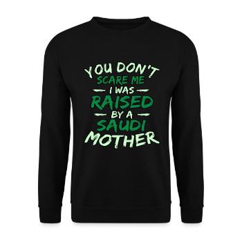 Saudi Arabia - Unisex Sweatshirt - black - Front - Alina (178cm) & Michal (187cm)