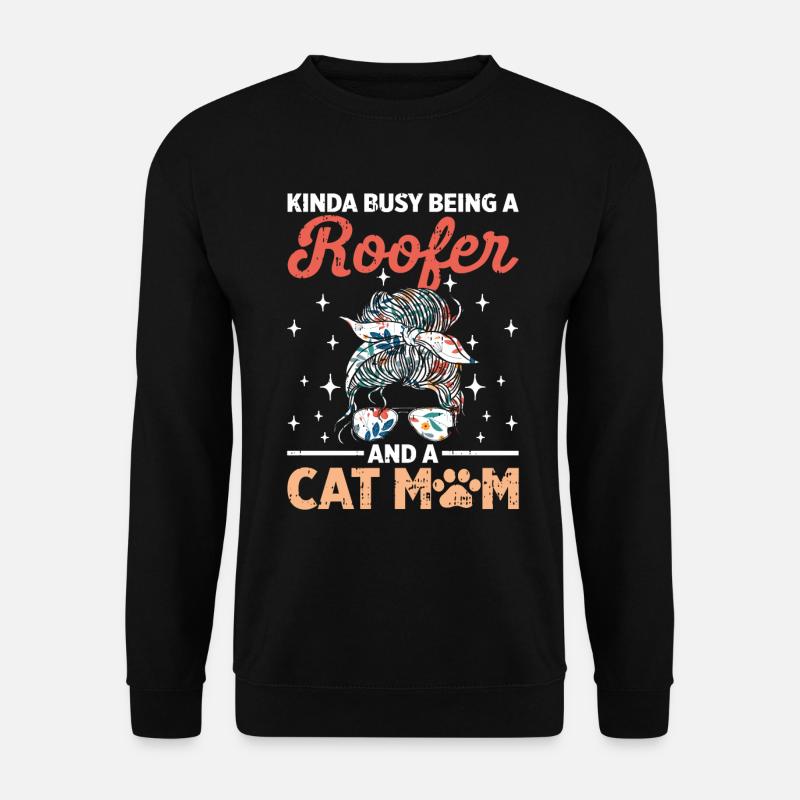 Bauarbeiter Dachdecker Geschenkidee - Unisex Pullover - Schwarz
