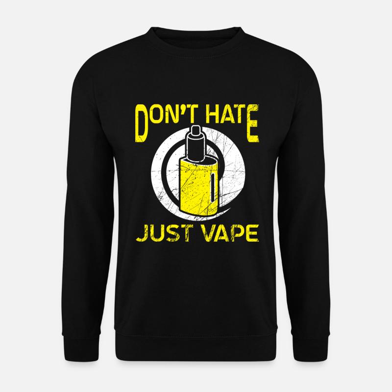 Elektro Zigarette E-Zigarette E-Shisha Vape - Unisex Pullover - Schwarz