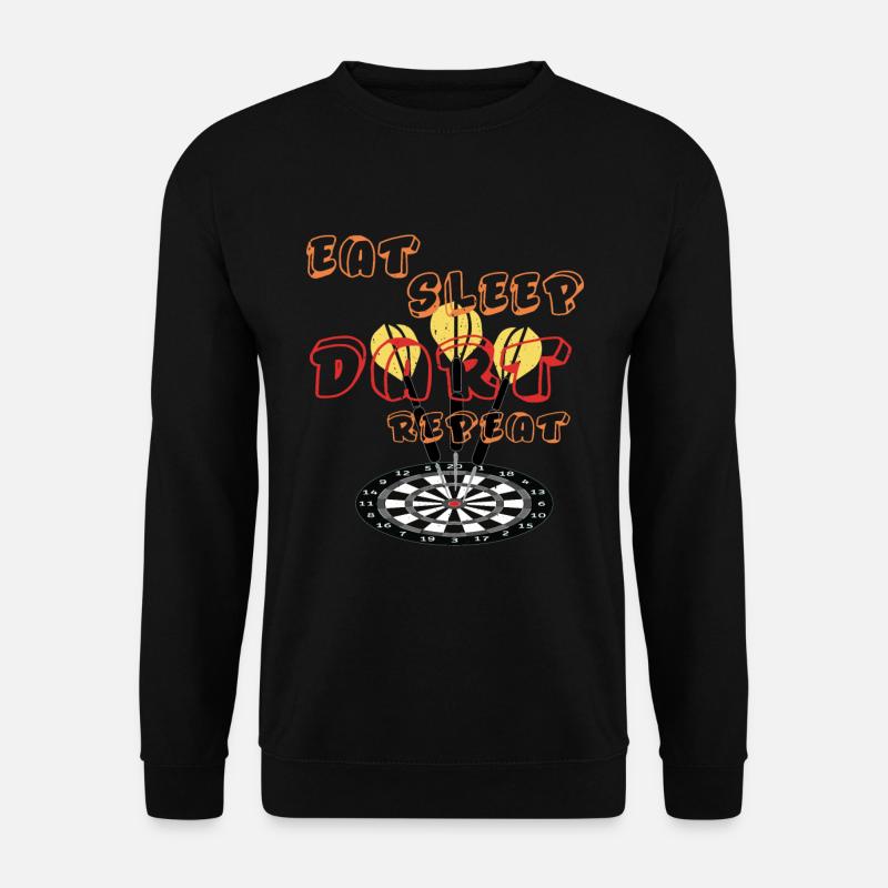 Dart Dartpfeil Dartscheibe Pfeil werfen - Unisex Pullover - Schwarz