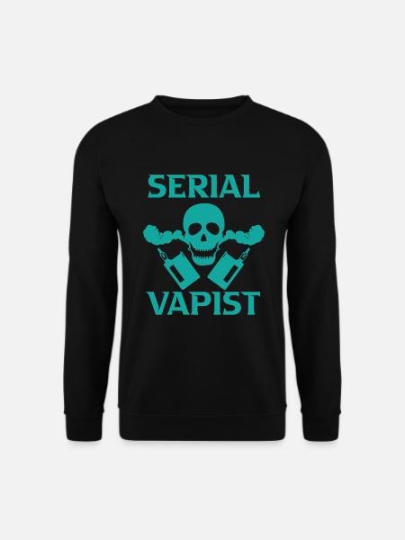 Elektro Zigarette E-Zigarette E-Shisha Vape - Unisex Pullover - Schwarz