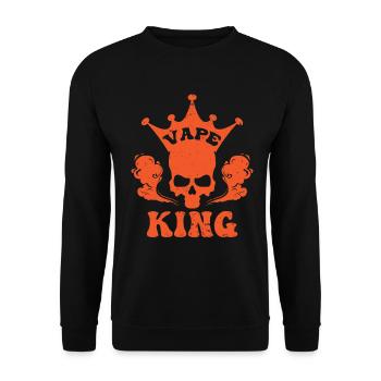 Elektro Zigarette E-Zigarette E-Shisha Vape - Unisex Pullover - Schwarz - Vorne - Alina (178cm) & Michal (187cm)