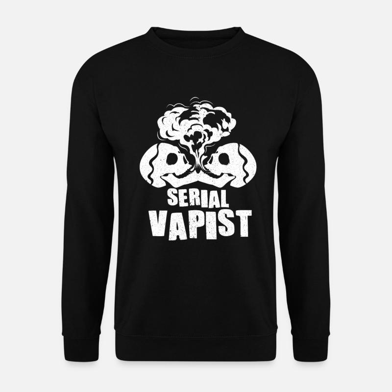 Elektro Zigarette E-Zigarette E-Shisha Vape - Unisex Pullover - Schwarz