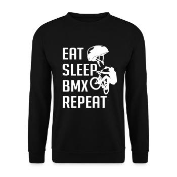 BMX Vélo Sensation Passion - Sweat-shirt Unisexe - noir - Devant - Alina (178cm) & Michal (187cm)