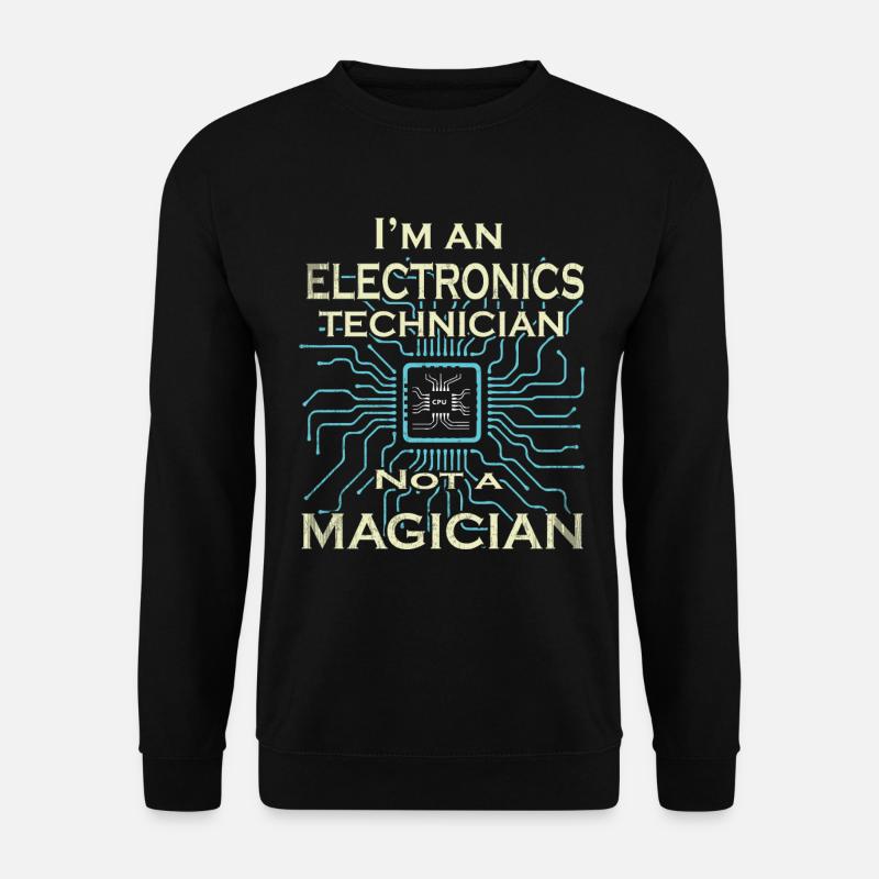 Elektro Elektriker Eloktroniker Strom Elektrik - Unisex Pullover - Schwarz