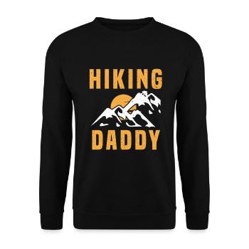 Climbing Climbers Mountains Climbing Wall Kletterdad - Unisex Sweatshirt - black - Front - Alina (178cm) & Michal (187cm)