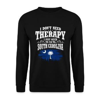 South Carolina - Unisex Pullover - Schwarz - Vorne - Alina (178cm) & Michal (187cm)