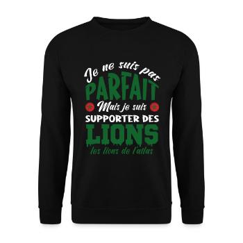 Maroc Football | supporter de Maroc foot - Sweat-shirt Unisexe - noir - Devant - Alina (178cm) & Michal (187cm)