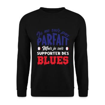 supporter equipe de France - Sweat-shirt Unisexe - noir - Devant - Alina (178cm) & Michal (187cm)